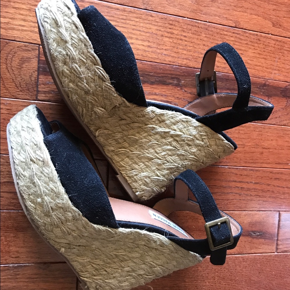 Steve Madden Chieeff black wedge sandals