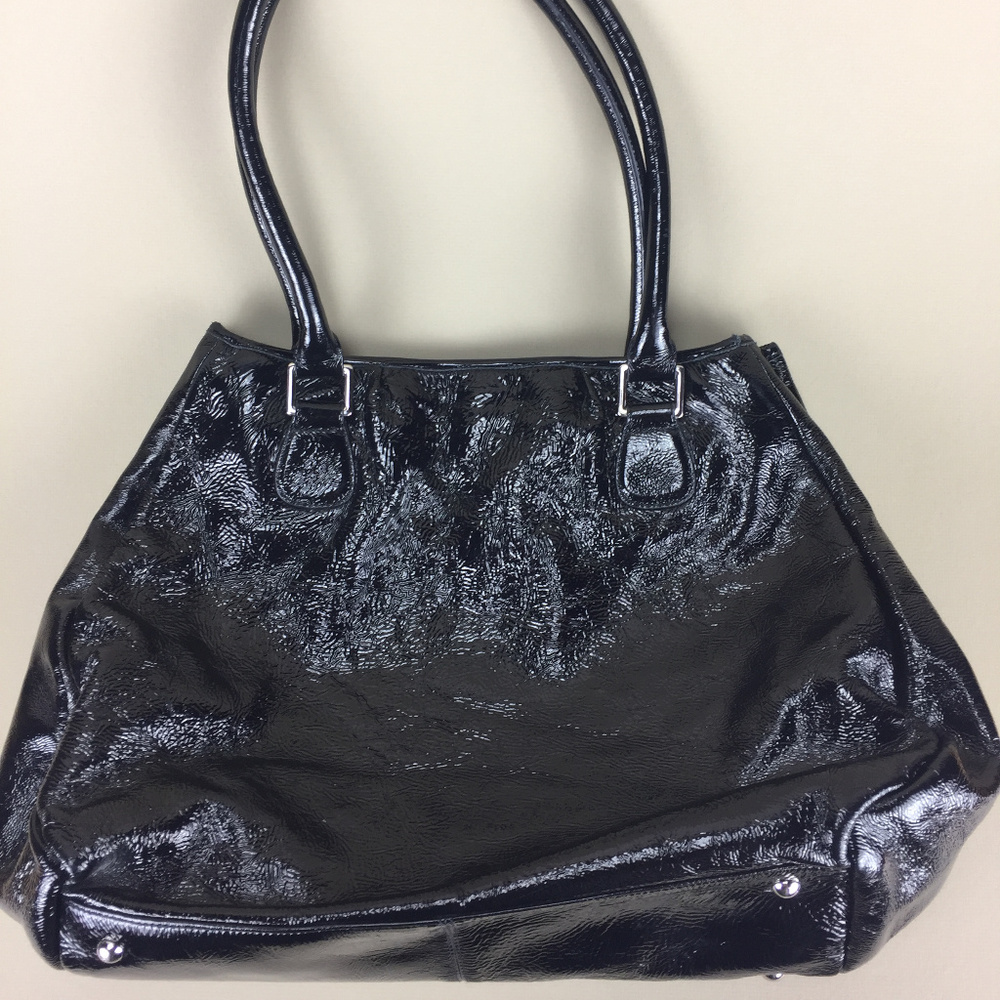 Hobo Black Patent Leather Women's Handbag Tote