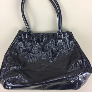 Hobo Black Patent Leather Women's Handbag Tote