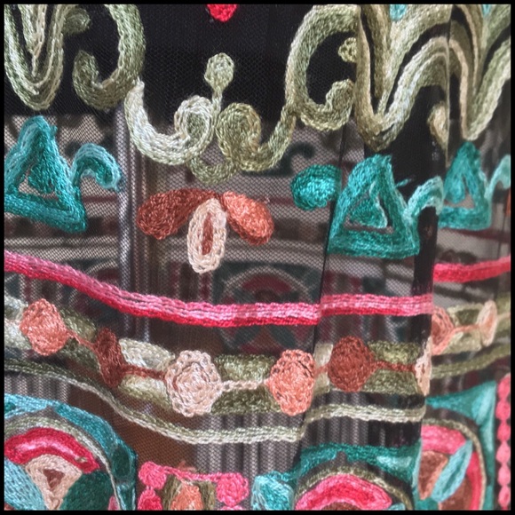 SOLD ON POSHMARK  Black Sheer Floral Kimono - Picture 6 of 8