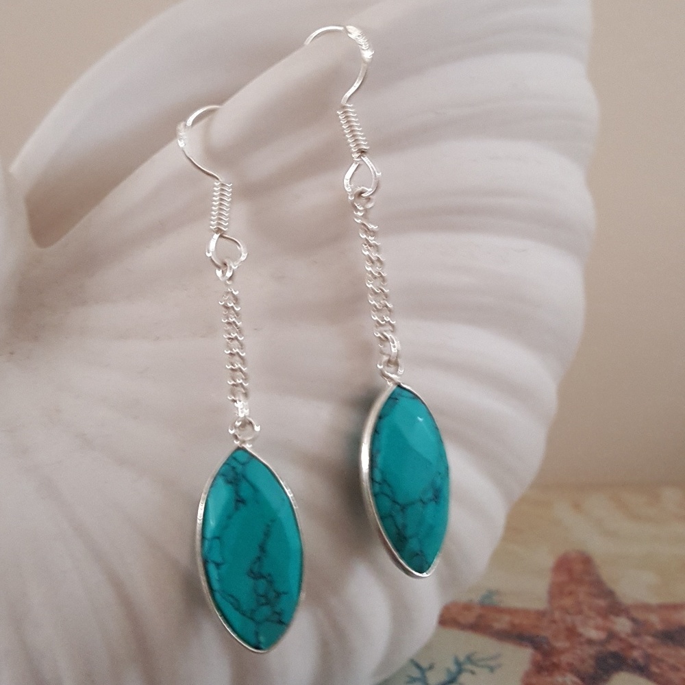 Faceted Stone Earrings