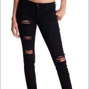 STS Blue Destroyed Black Skinny Jeans