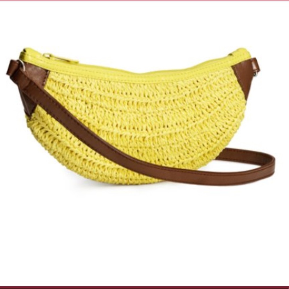 Small Banana Purse with Adjustable Strap