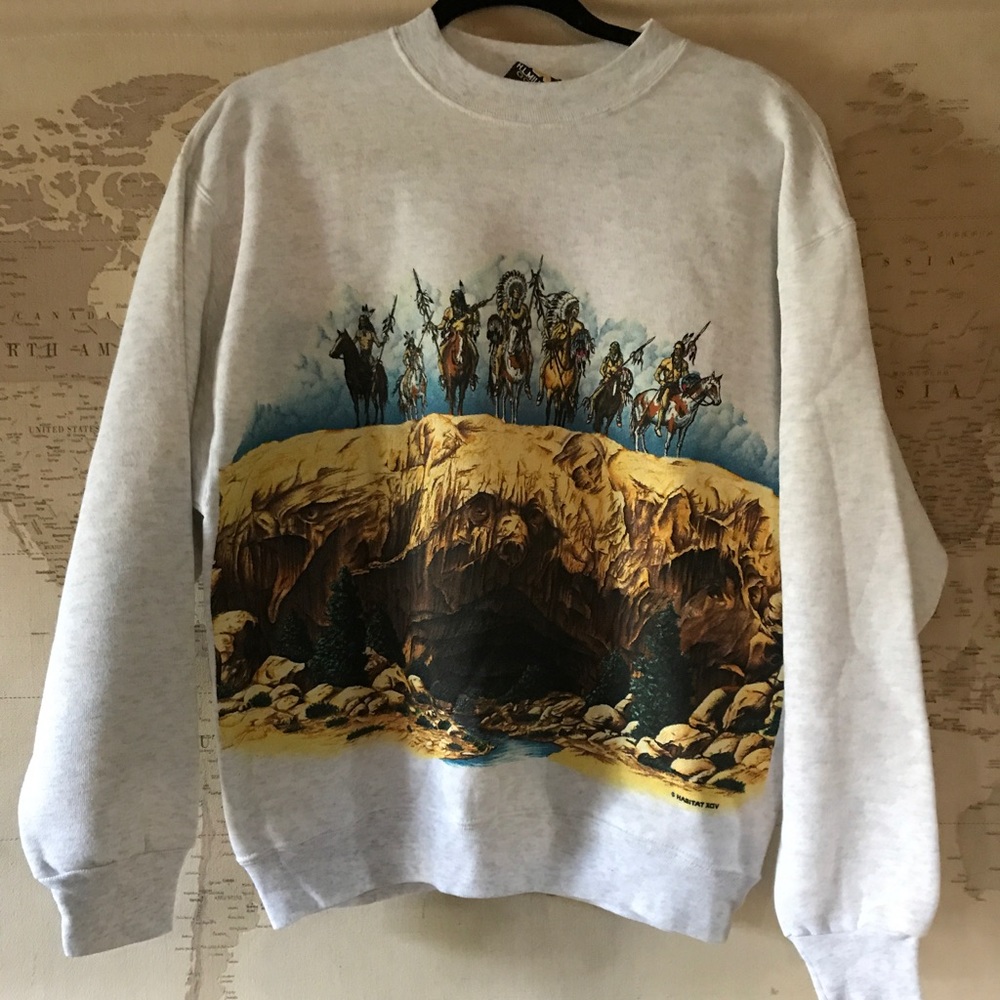 Vintage Native American Design Sweatshirt