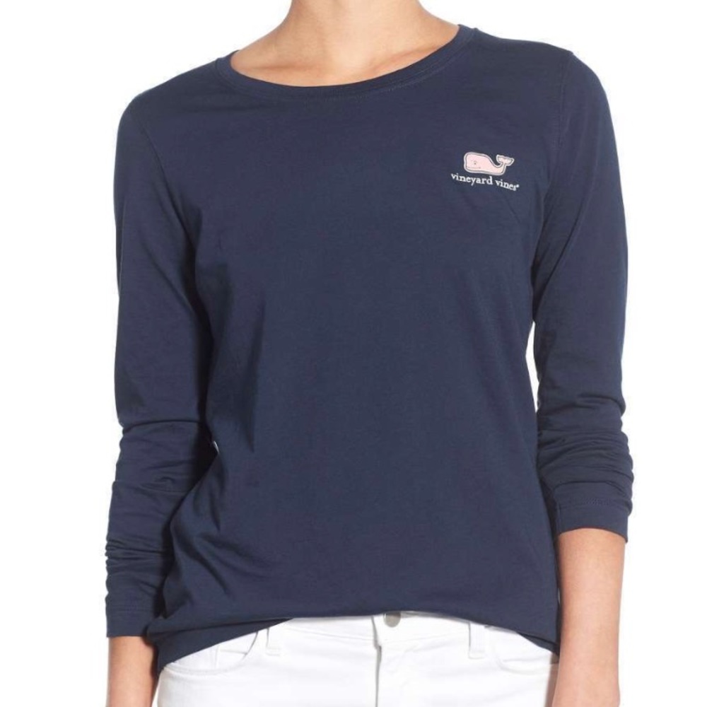 navy vineyard vines shirt