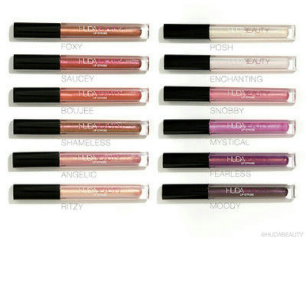 Huda metallic lip gloss(Ritzy is shimmering gold📦