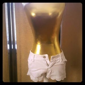 White shorts size 0