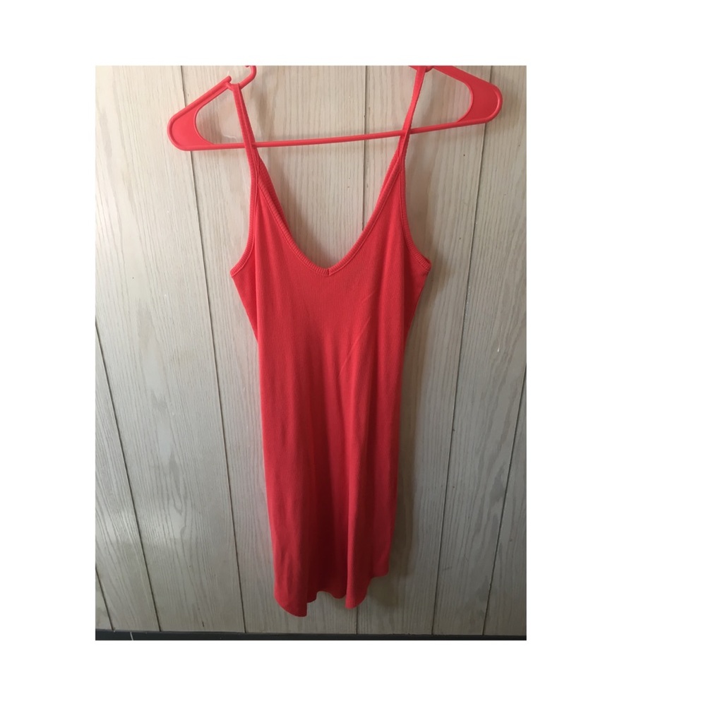 Bright Ribbed Dress