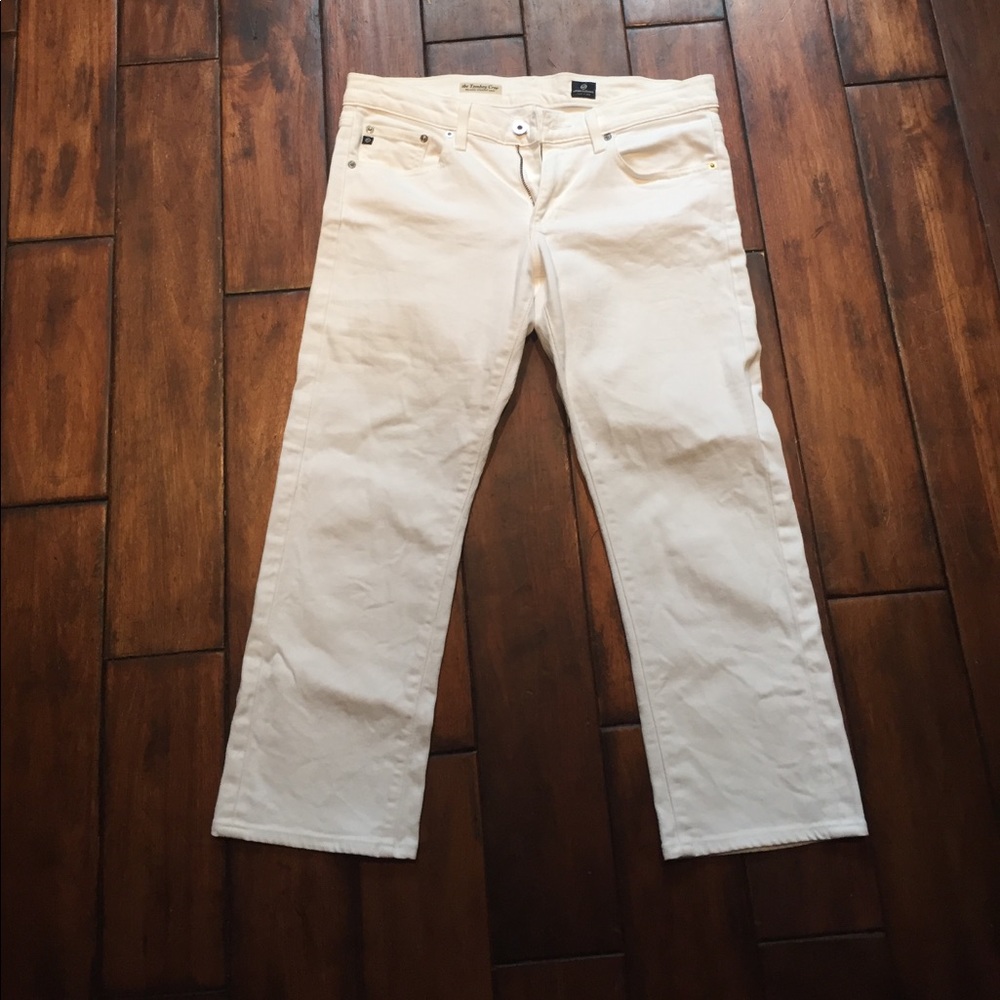 AG white capri jeans