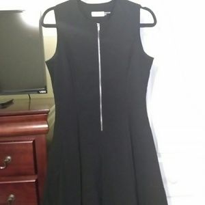 Calvin Klein black flare dress size 6 fits 8