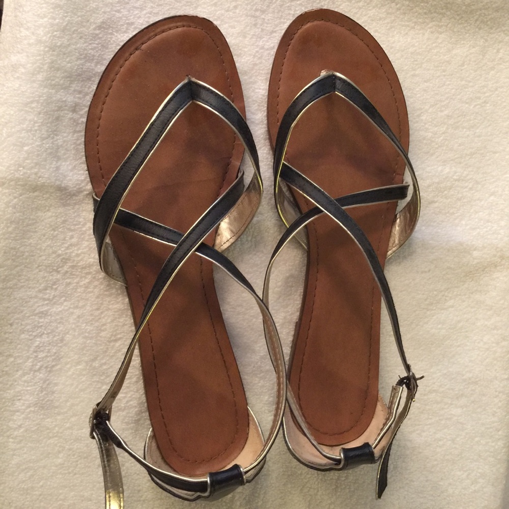 Sandals.