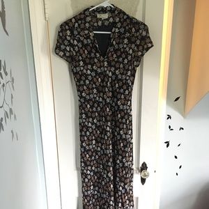 90's style floral maxi dress