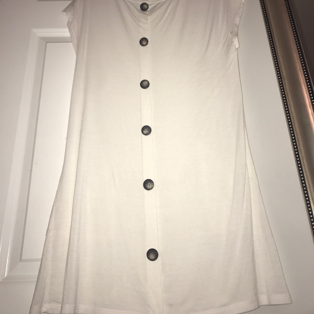 Front Pocket Tunic with Button Back