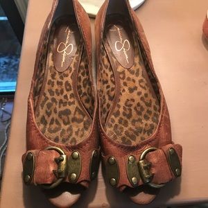 Jessica Simpson peeptoe flats