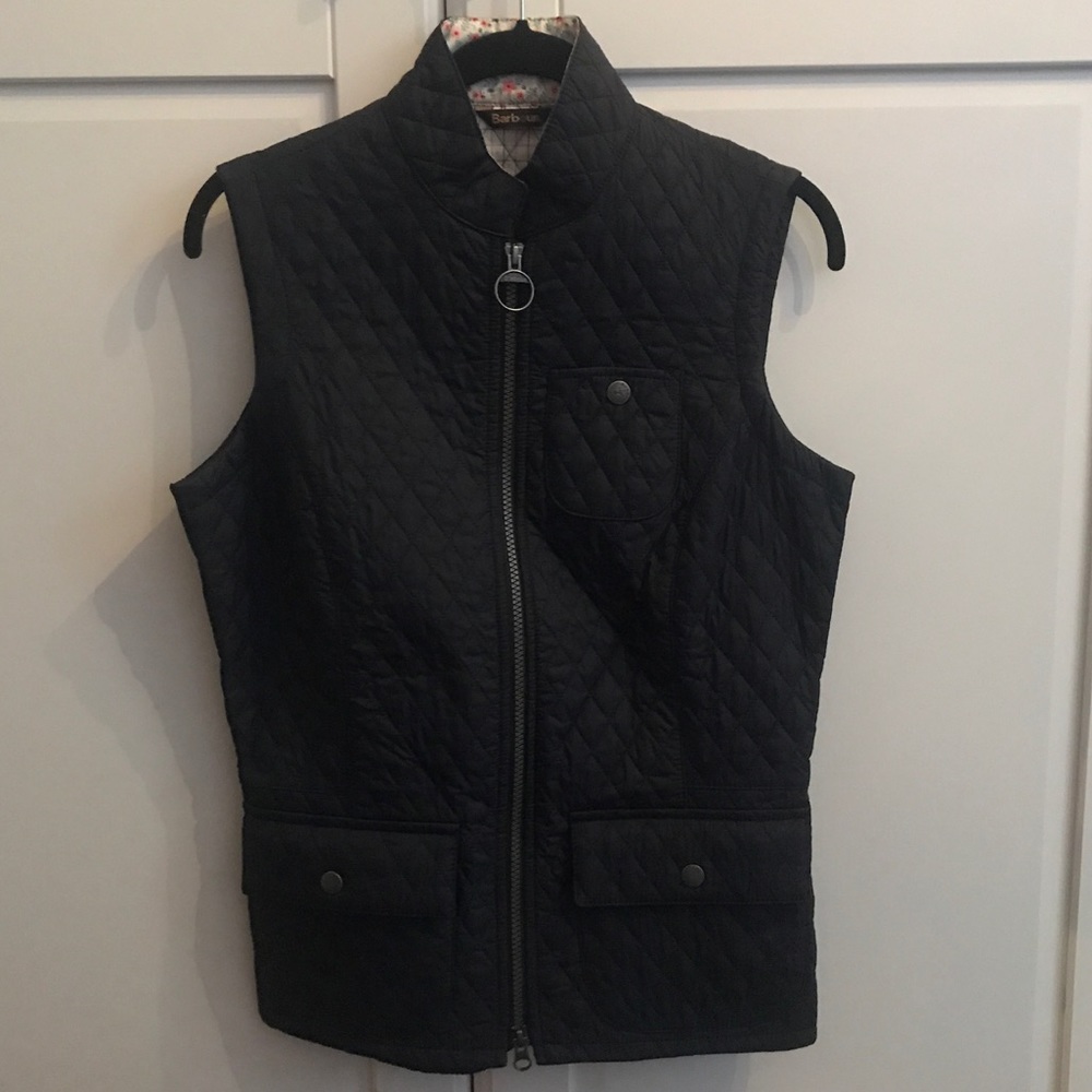 Barbour Quilted Navy Vest