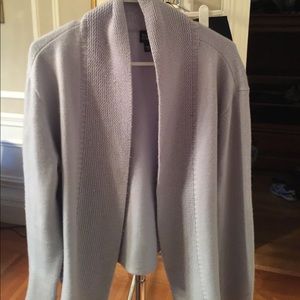 Eileen Fisher periwinkle blue cashmere sweater.