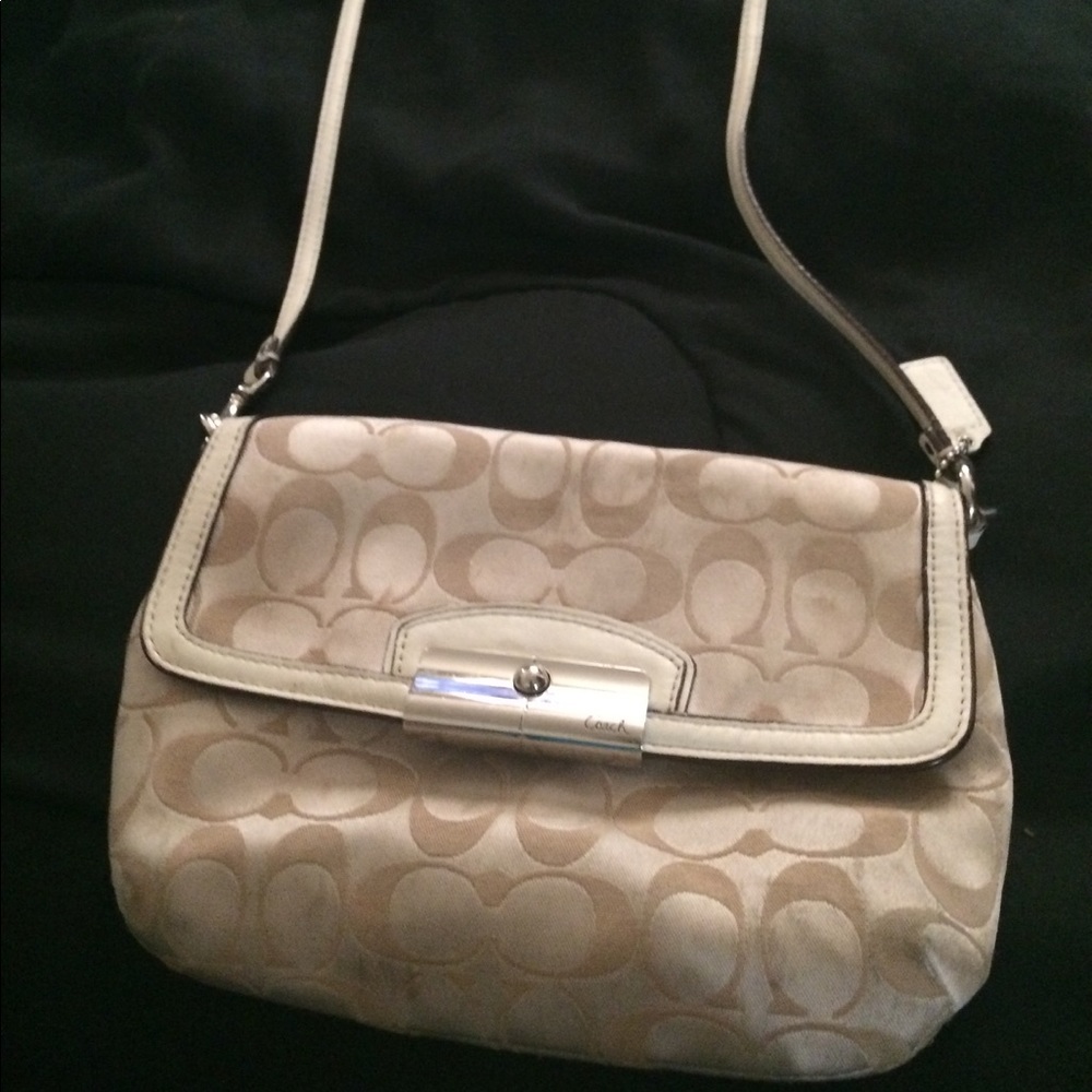 Long cross body coach purse