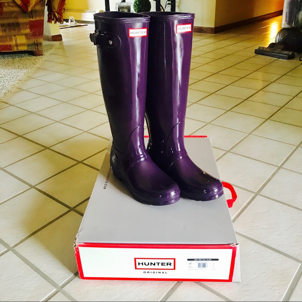 Purple Hunter Rain Boots