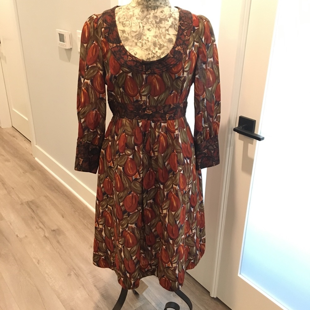 Plenty by Tracy Reese Raw Silk and Wool dress.