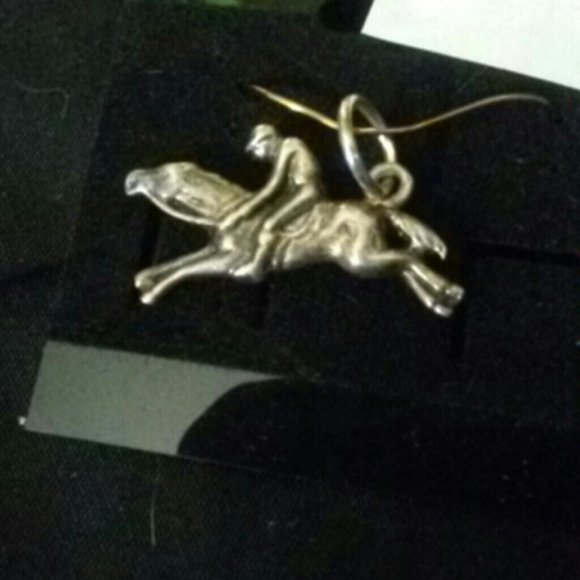 Earrings and pendent silver 925/ steeplechasers. - Picture 2 of 2