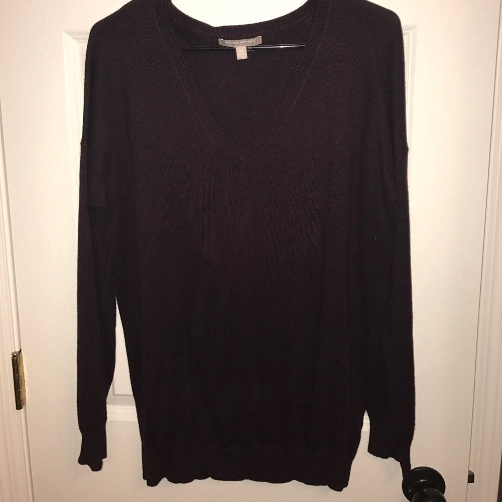 Banana Republic dark purple sweater