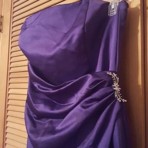 Purple bridesmaids dress