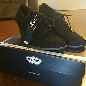 Dr. Scholl's Black Lace-up Ankle Boot