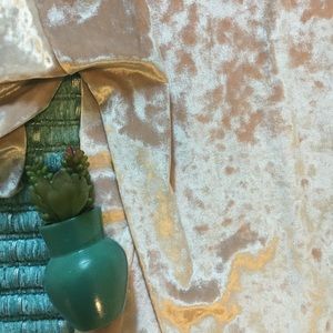 cream velvet oversized top