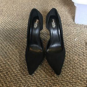 Charolette Russe Black Pumps