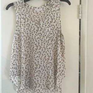 Floral short sleeve blouse