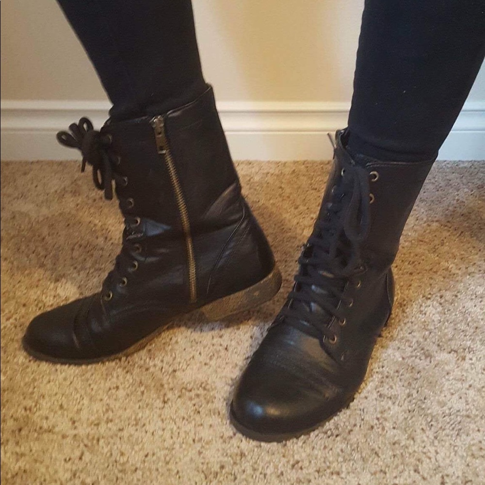 Steve Madden Women's Troopa Combat Boots