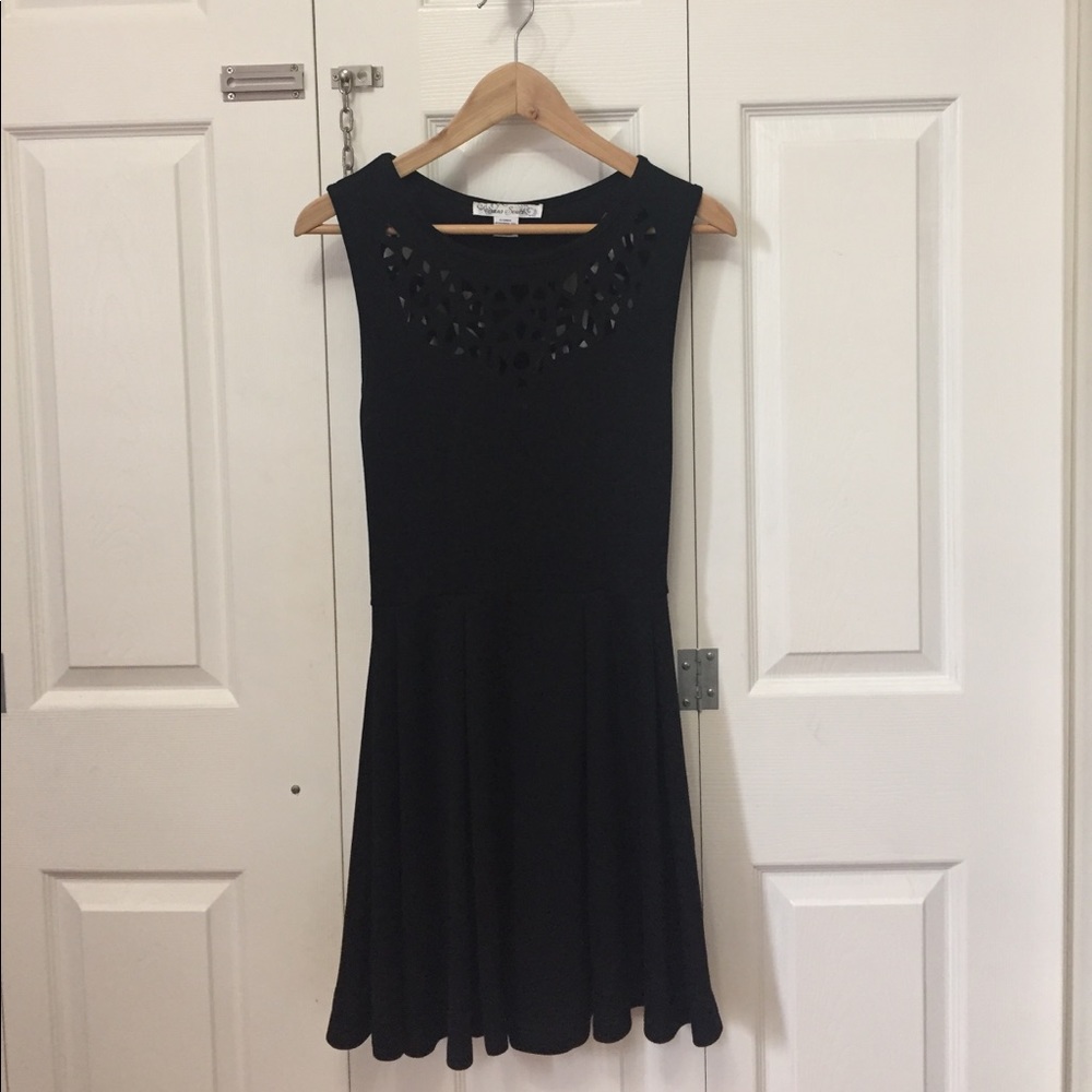 Black cut out dress