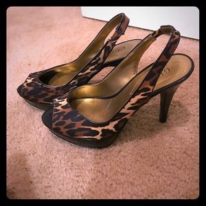 Leopard print heels