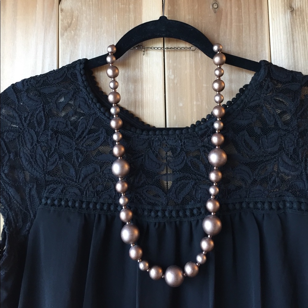 Copper Bead Necklace