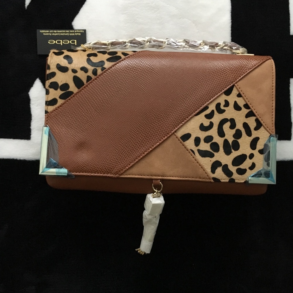 Bebe Leopard Crossbody