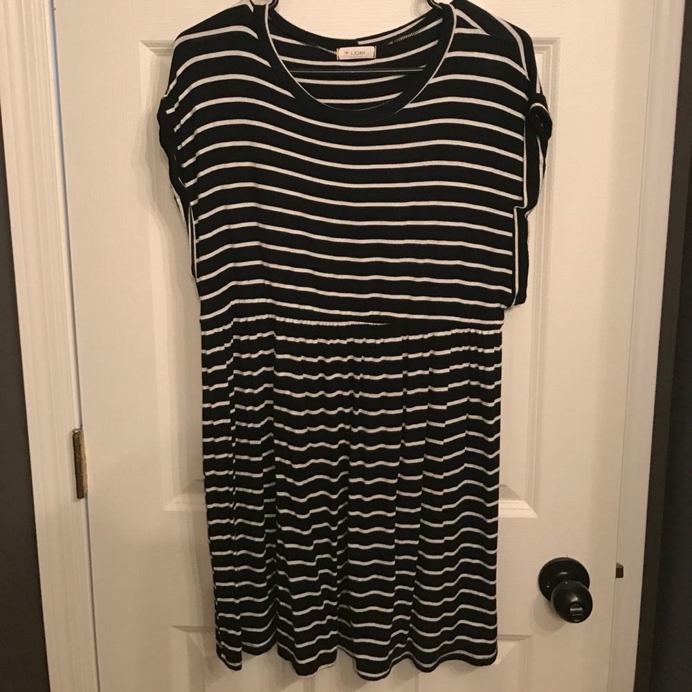 Black and White Stripe Dress
