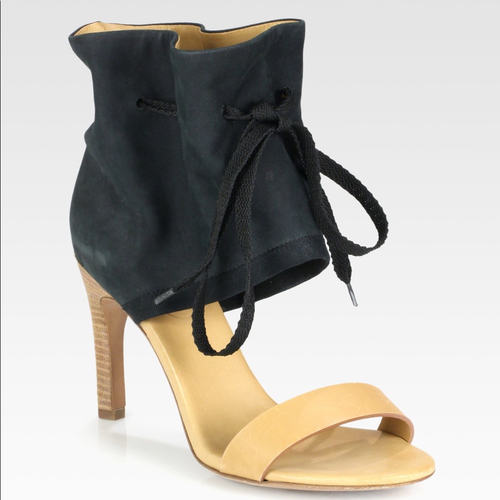 See by Chloe Leather Suede Ankle Strap Sandals