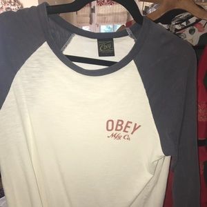 Obey 3/4 Baseball Tee