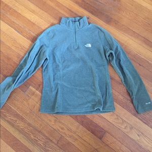 Green fleece quarter zip
