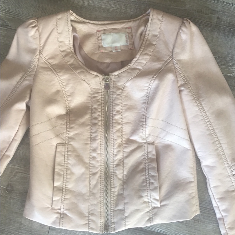 Blush Pink Xhiliration Biker Jacket