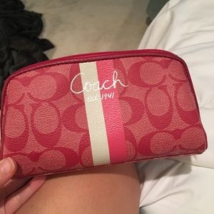 Coach makeup bag