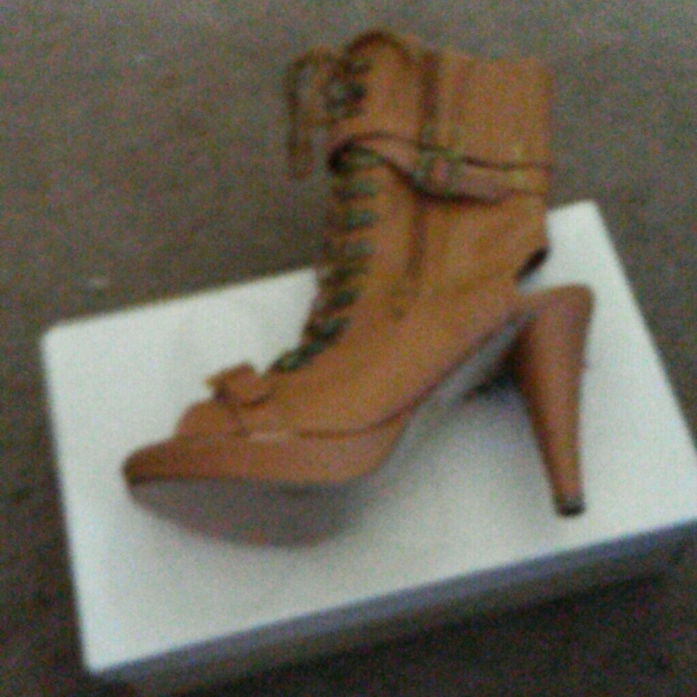 Open toe combat boot