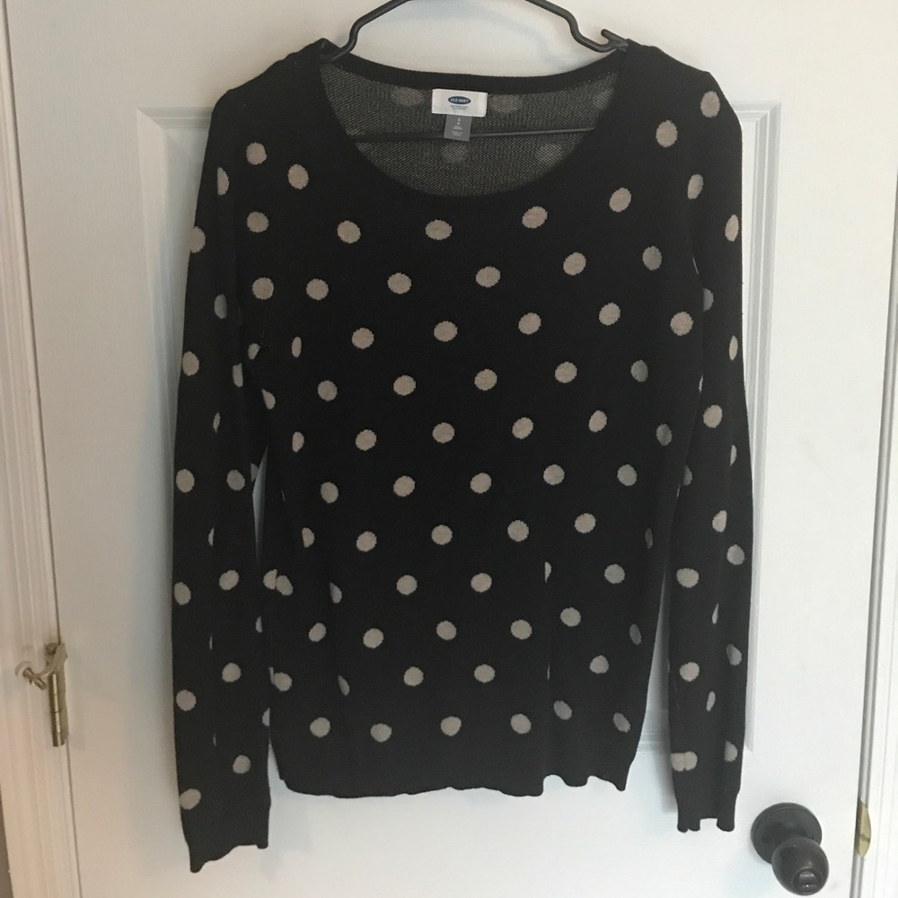 Polka dot LS sweater