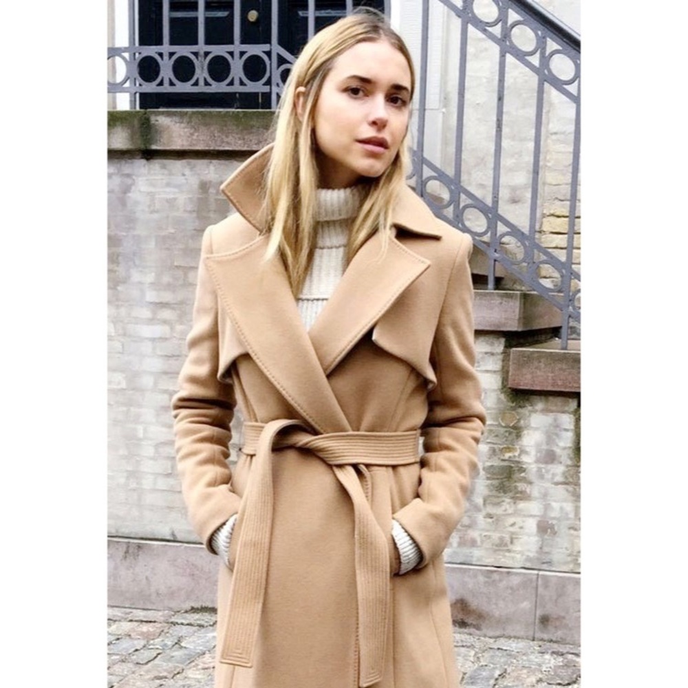 🌟HOST PICK🌟Banana Republic Wool Camel Wrap Coat