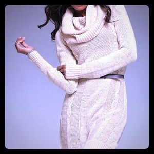 😍BLACK Victoria's Secret Cowl Neck Sweater Dress