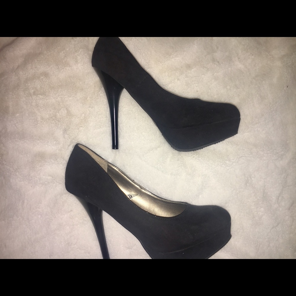 Black 5" Platform Stilettos