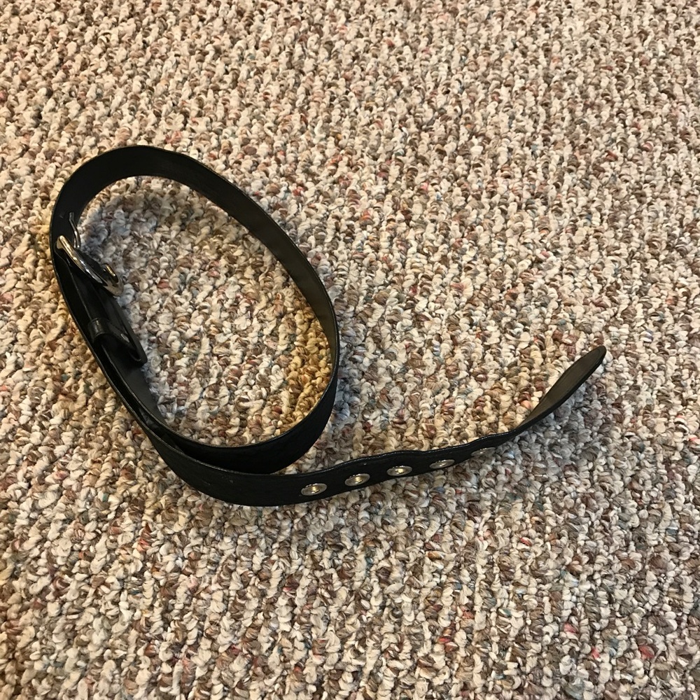 Black Coach belt, medium