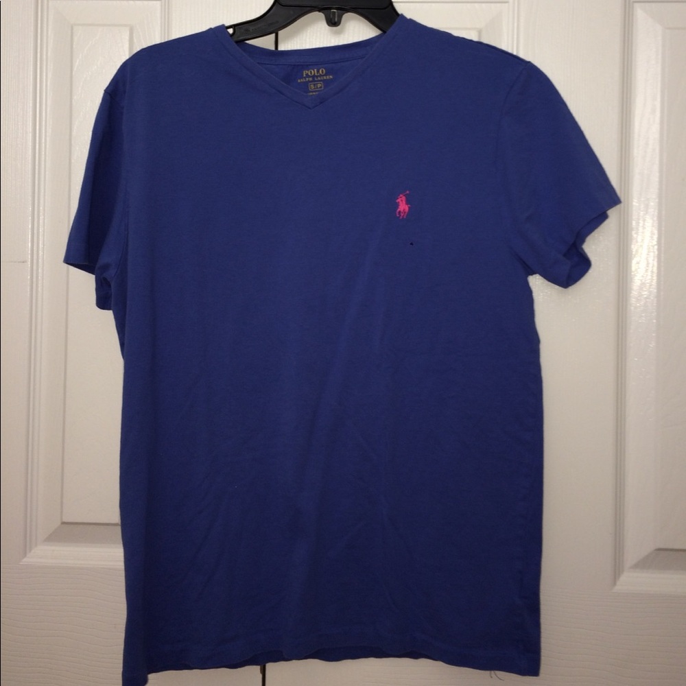 Women's polo slight v neck tee
