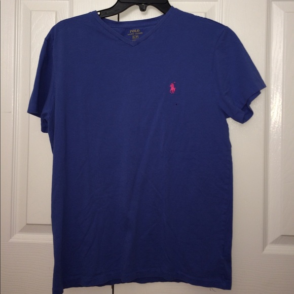 Women's polo slight v neck tee - Picture 1 of 4