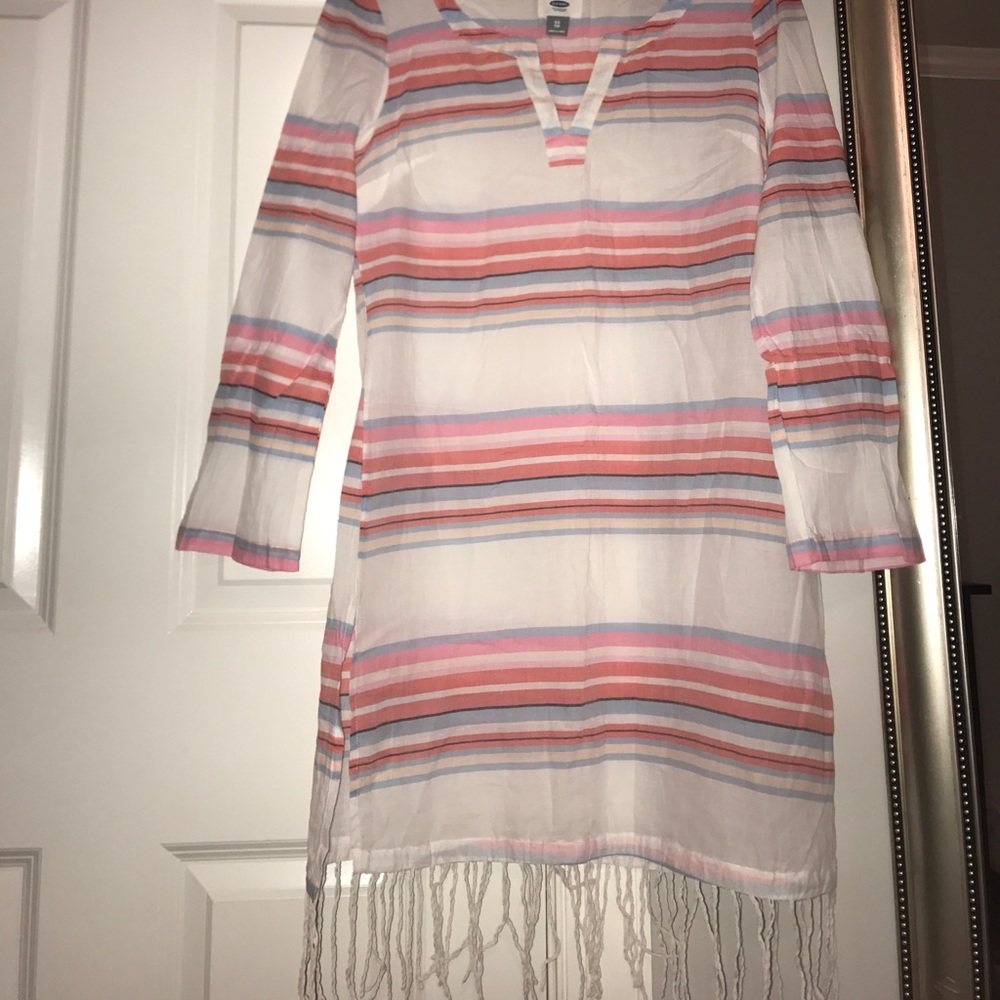 Old Navy Striped Cover-Up Dress